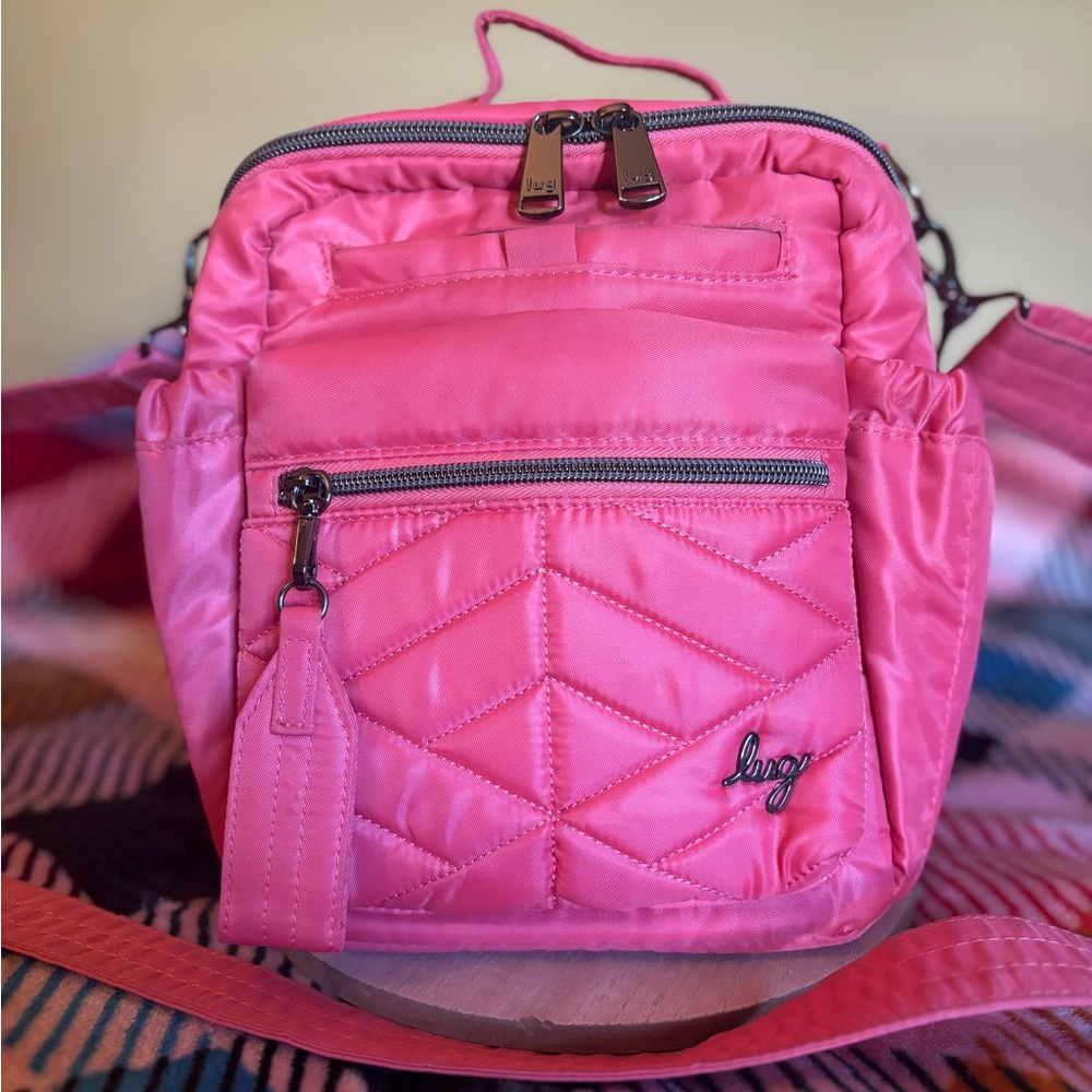 Lug Alpine in Watermelon IcePop! Quilted Design and Water-Resistant Material